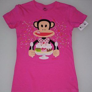 GENUINE PAUL FRANK BANANA SPLIT JULIUS T-SHIRT HOTPINK